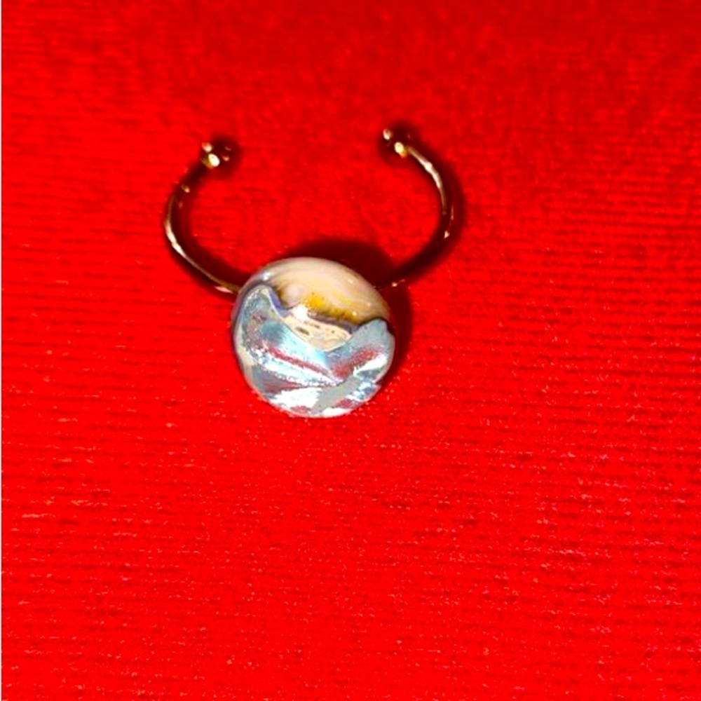 14g labret 20mm glass bead body Jewelry